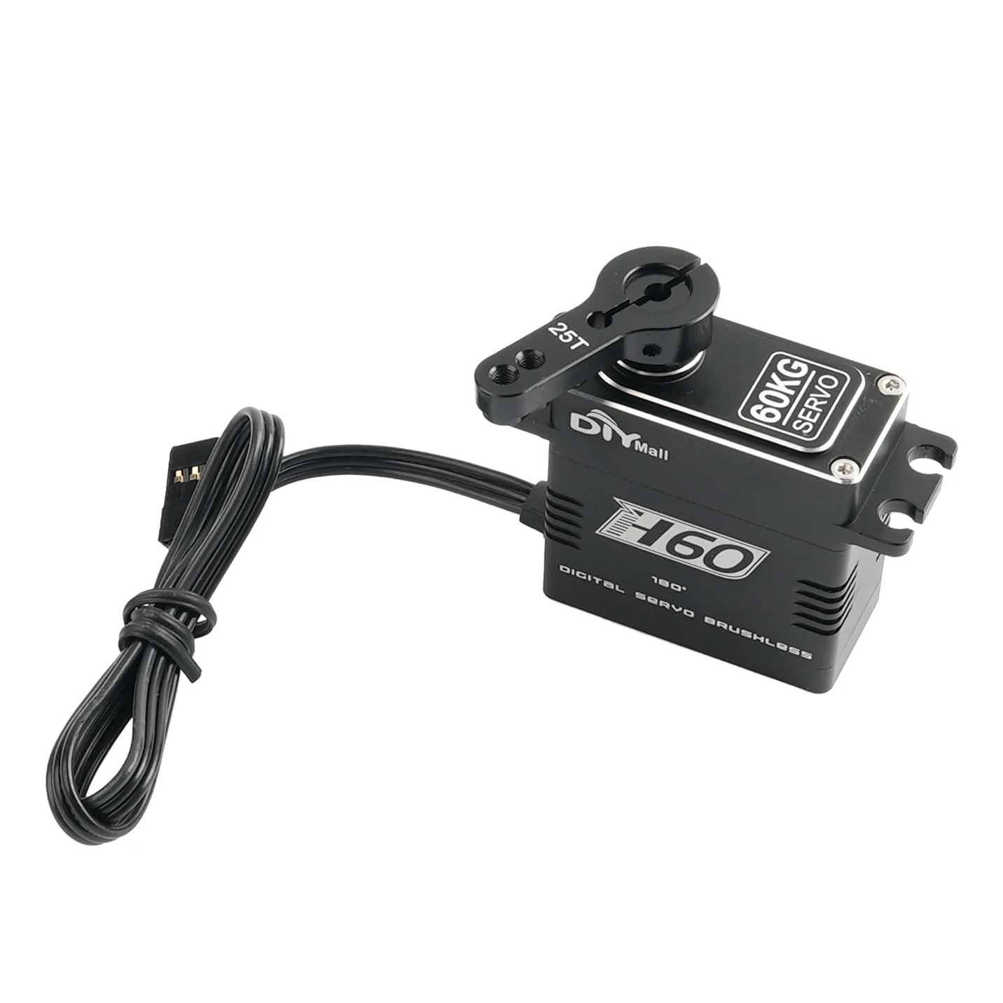 Corpo de metal completo 8.4v 60kg digital super torque 0.1sec engrenagens de aço sem escova servo à prova d' água para a maioria dos robôs de aeronaves de barco de carro rc