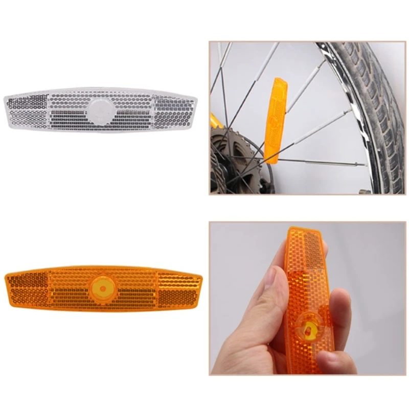 8 Pieces Bike Reflectors Bike Wheel Reflectors Spoke Reflector Bike Safety Warning Reflector Bike Tire Reflector