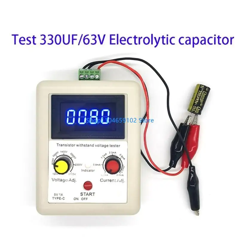 

HighPrecisions Transistors Tester Multifunctional Digital Display Diodes Triode Capacitance Meter