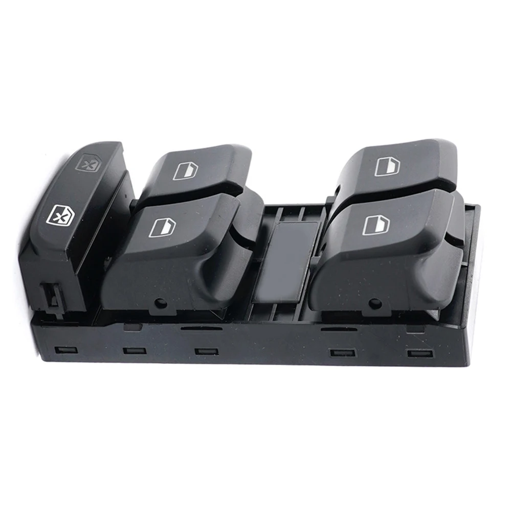 For A4 For B8 2007-2012 Front Left Door Power Window Switch Replacement With OEM Pin Configuration and Housing Shape