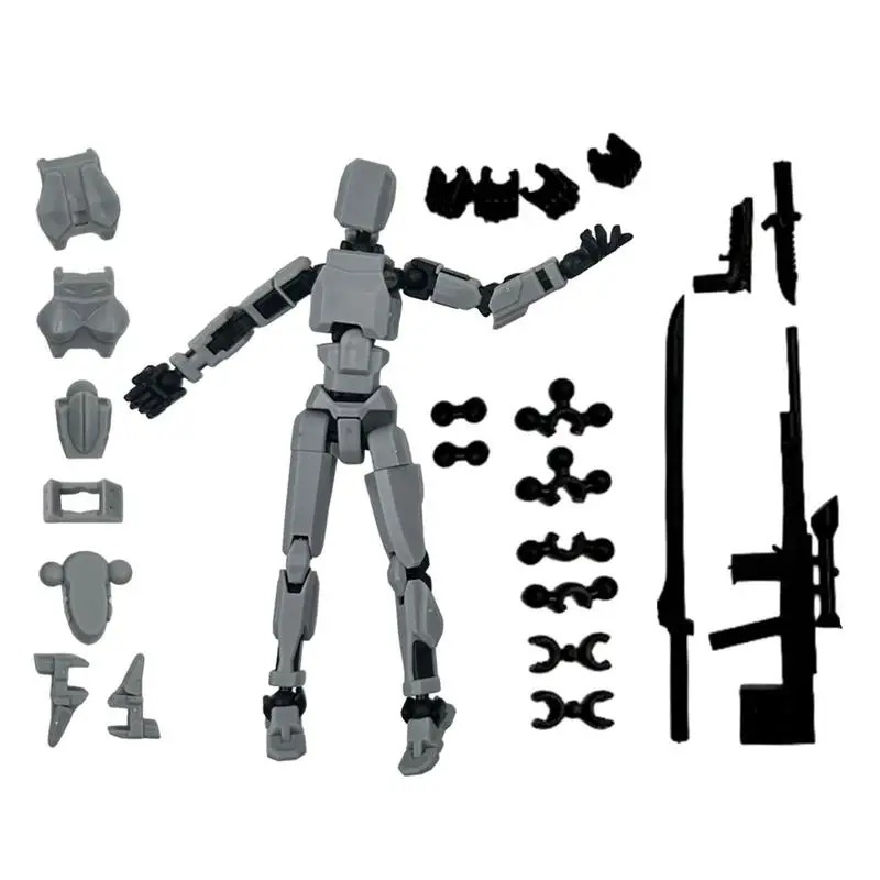 Multi Joint Movable Model DIY Assembly Multi-Articular Action Figures Body Activity Robot Desktop Robot Figure Character Robot