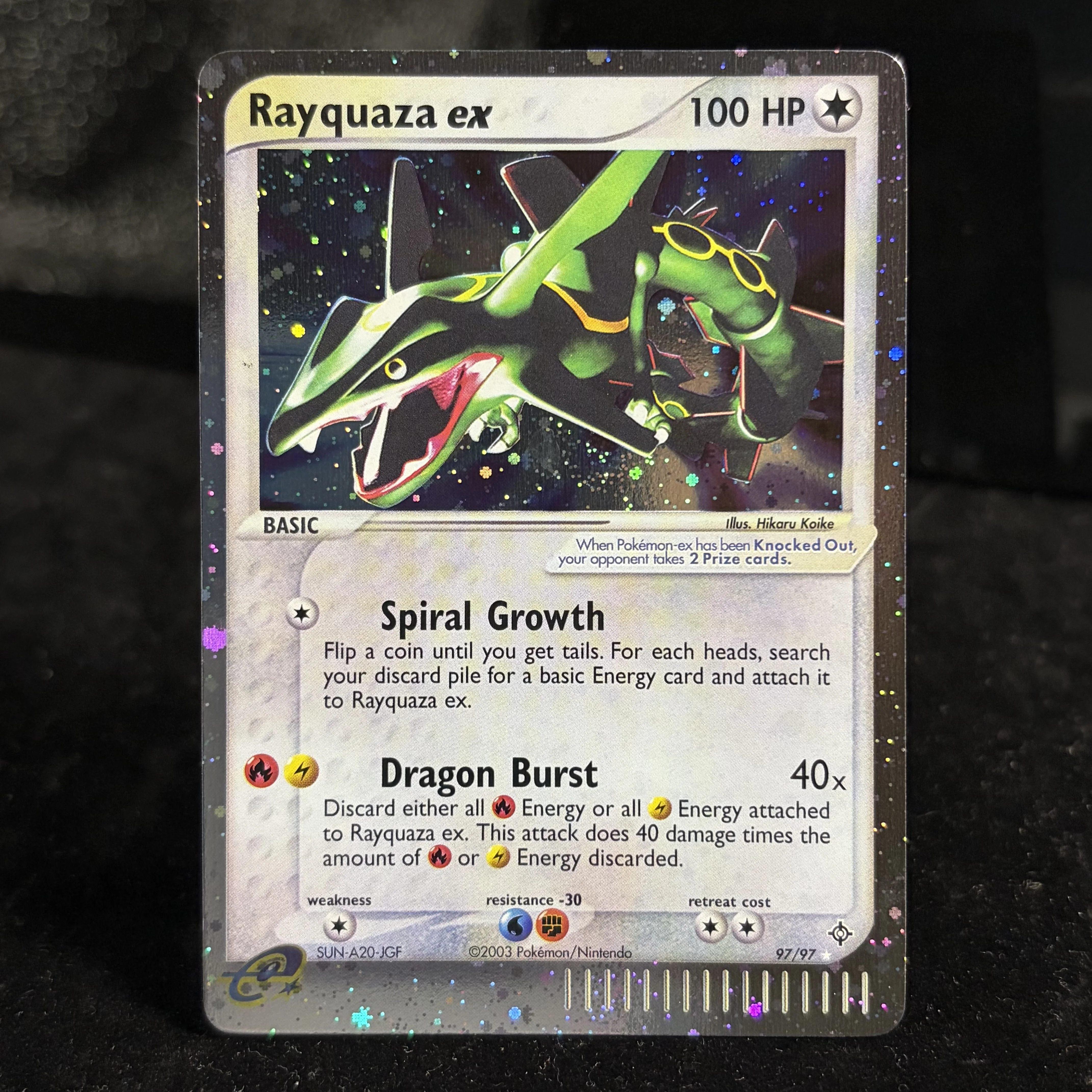PKM Neue FOIL-Kartensammlung Deoxys(DX) & Dragon(DR) Serie Rayquaza/Latias/Latios/Raikou/Manectric Ptcg Proxy-Karte Geschenke Spielzeug – Detail 16