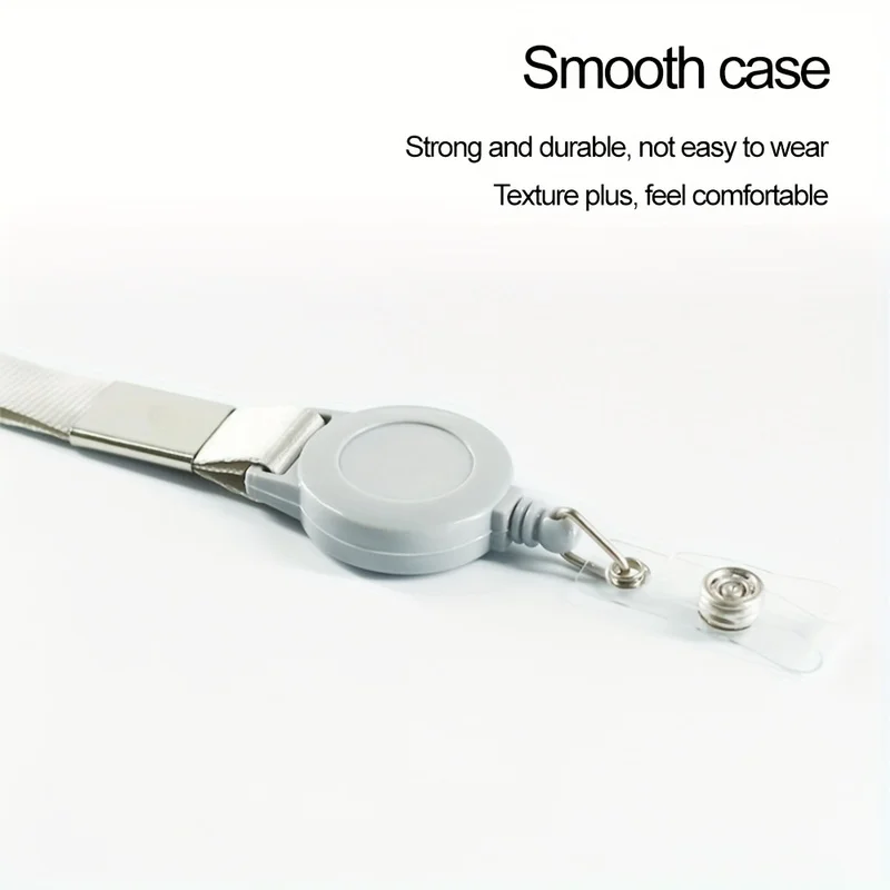 Nurse ID badge lanyard with retractable clip, badge holder, work ID badge clip