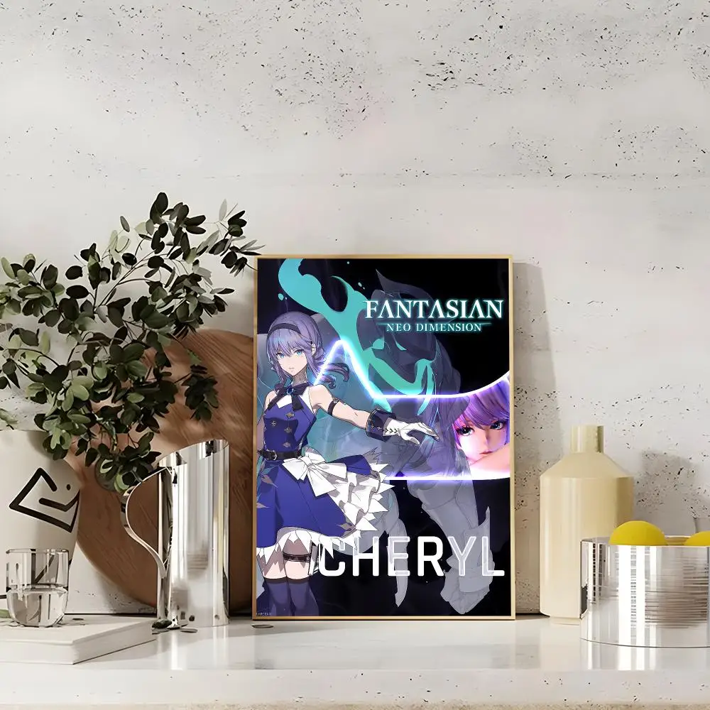 Epic RPG Adventure F-FANTASIAN Neo Dimension Poster Art Wall Decor Indoor Outdoor for Collectors