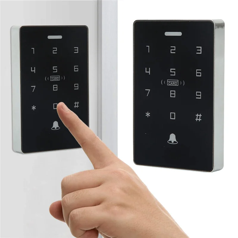 Controlador de acceso AA08-NFC cerradura de puerta impermeable teclado tarjeta deslizamiento contraseña IC ID Frecuencia Dual 125Khz 13,56 Mhz
