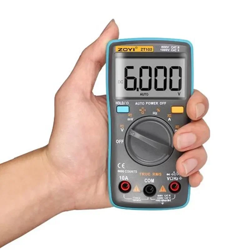 Zt102 ture rms digital multimeter A-C/D-C spannung strom temperatur ohm frequenz dioden widerstand kapazitäts tester