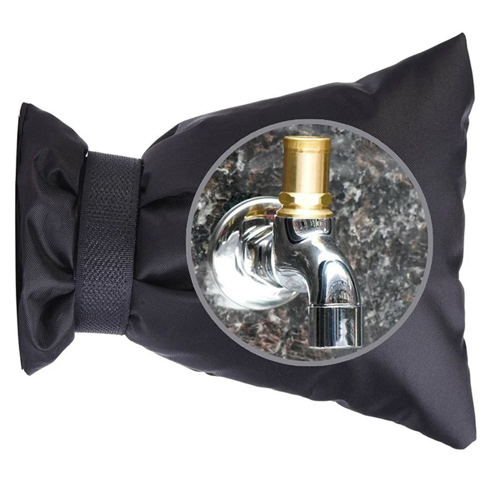 

2pcs Water Faucet Cover Warm For Outdoor Faucet Freeze Protection Waterproof Insulation Adjustable Strap No Tape Needed Winter