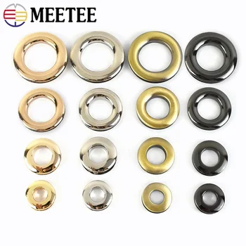 Meetee-Anneaux toriques en métal, boucles à œillets, vis de ceinture, sangle de sac, matériel pour l'artisanat du cuir, accessoires, 10-25mm, 4 pièces, 10 pièces