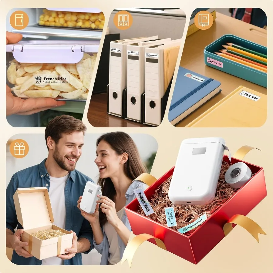 Label Maker Label Maker hine with Tape Portable Bluetooth Label Printer with Little Space Mini D10 Label hine with Multiple Per