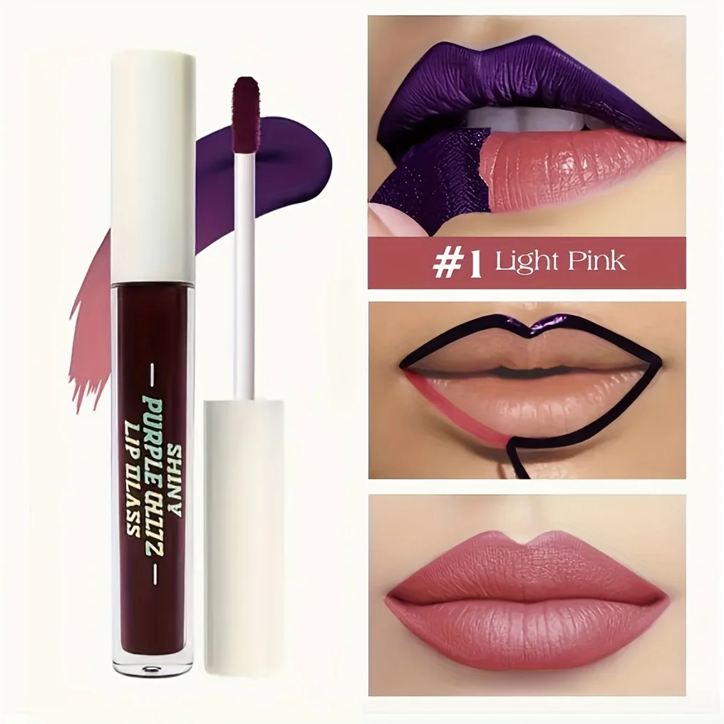 Lip Gloss Peel and Stick Set Long-lasting Waterproof Transfer Proof Non-stick Cup Natural Peel Off Lip Stain Women's Cosmetics