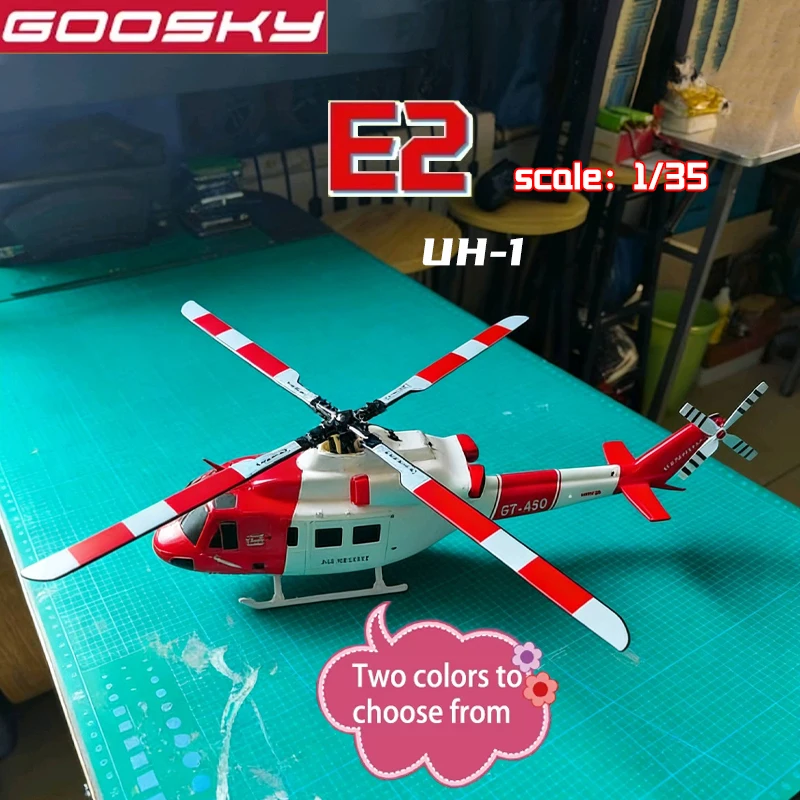 

Goosky E2 1/35 GPS Intelligent RC Helicopter electric Dual Brushless Direct Drive Uh-1y Rescue Machine Remote Control Adult Toy