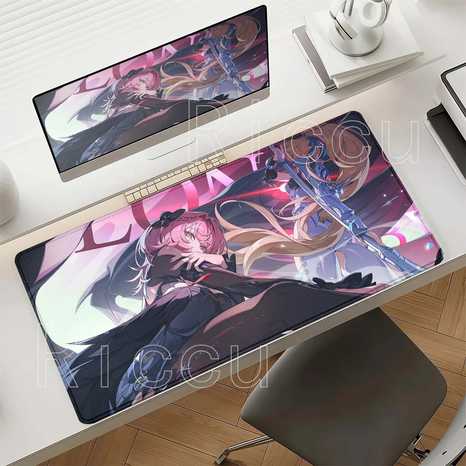 HD Printing Remielle Dan Zenless Zone Zero ZZZero Mouse Pad Larger Mousepad PC Keyboard Non-slip Base Office Anime Girl Desk Mat