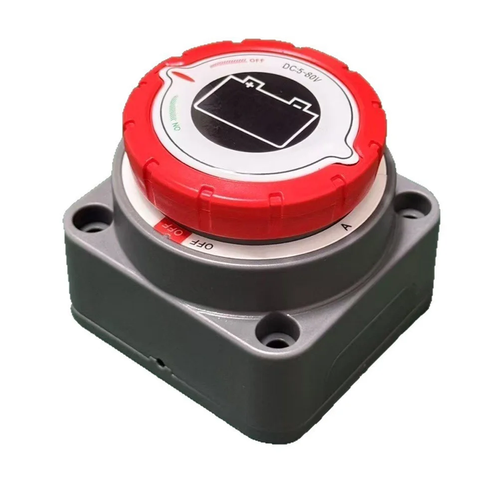 

Датчик контроля напряжения LED с выключателем отключения аккумулятора 300А 5-80В DC для автомобиля, фургона, лодки, грузовика, кемпера. Надежная работа.