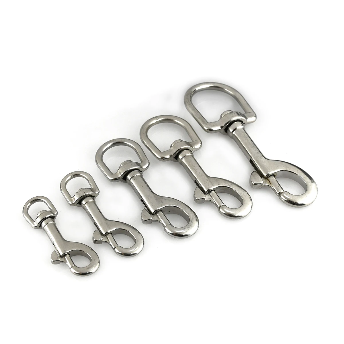 1x Snap Hook Stainless Steel Trigger Swivel Eye Bolt For webbing Leather Craft Bag Strap Belt Clasp Pet Dog Leash Clip Quality