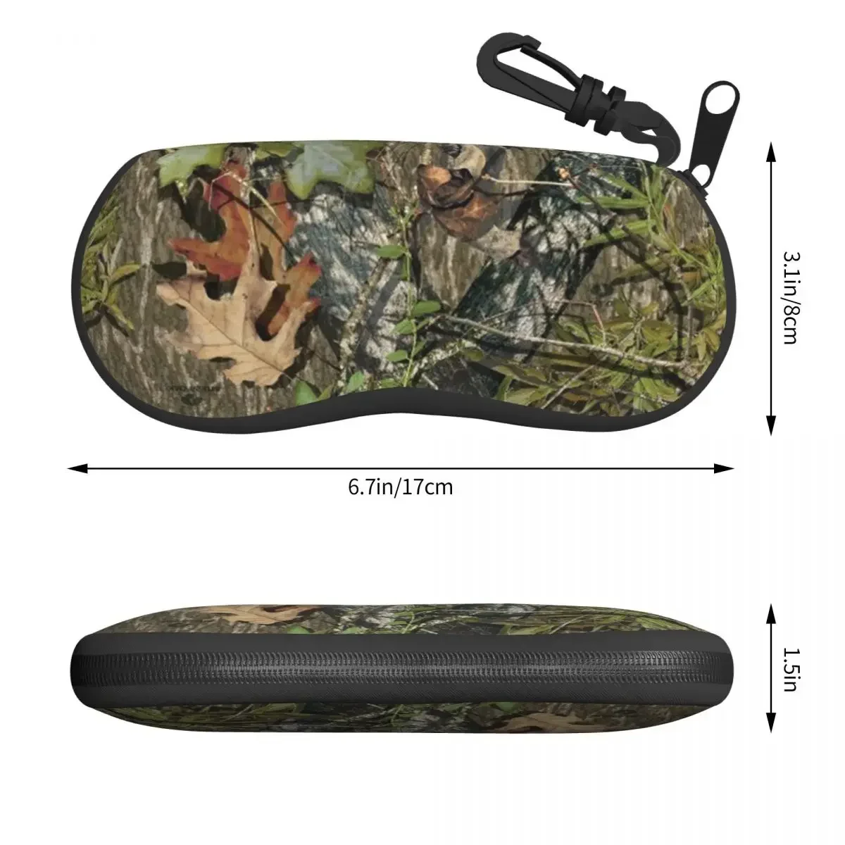 Custom Real Tree Camouflage Camo Pattern Shell Glasses Case Unisex Cool Eyeglasses Case Sunglasses Protector Box