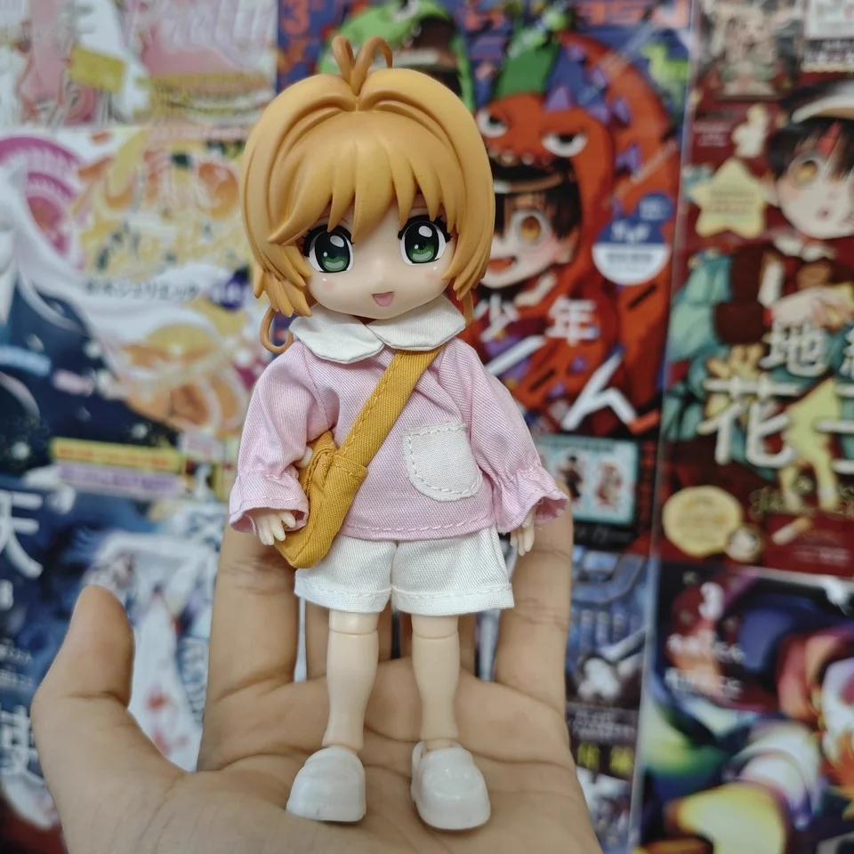 

Коллекционная подвижная фигурка-кукла Cardcaptor Sakura Kinomoto Sakura Ob11 BJD, полный комплект, в наличии, подарок для фанатов аниме