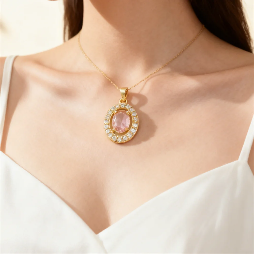 

4 шт. подвески из латуни овальной формы с кристаллами, сверкающие инкрустированные драгоценными камнями, подвески для ювелирных изделий своими руками, ожерелье, браслет, аксессуары для изготовления