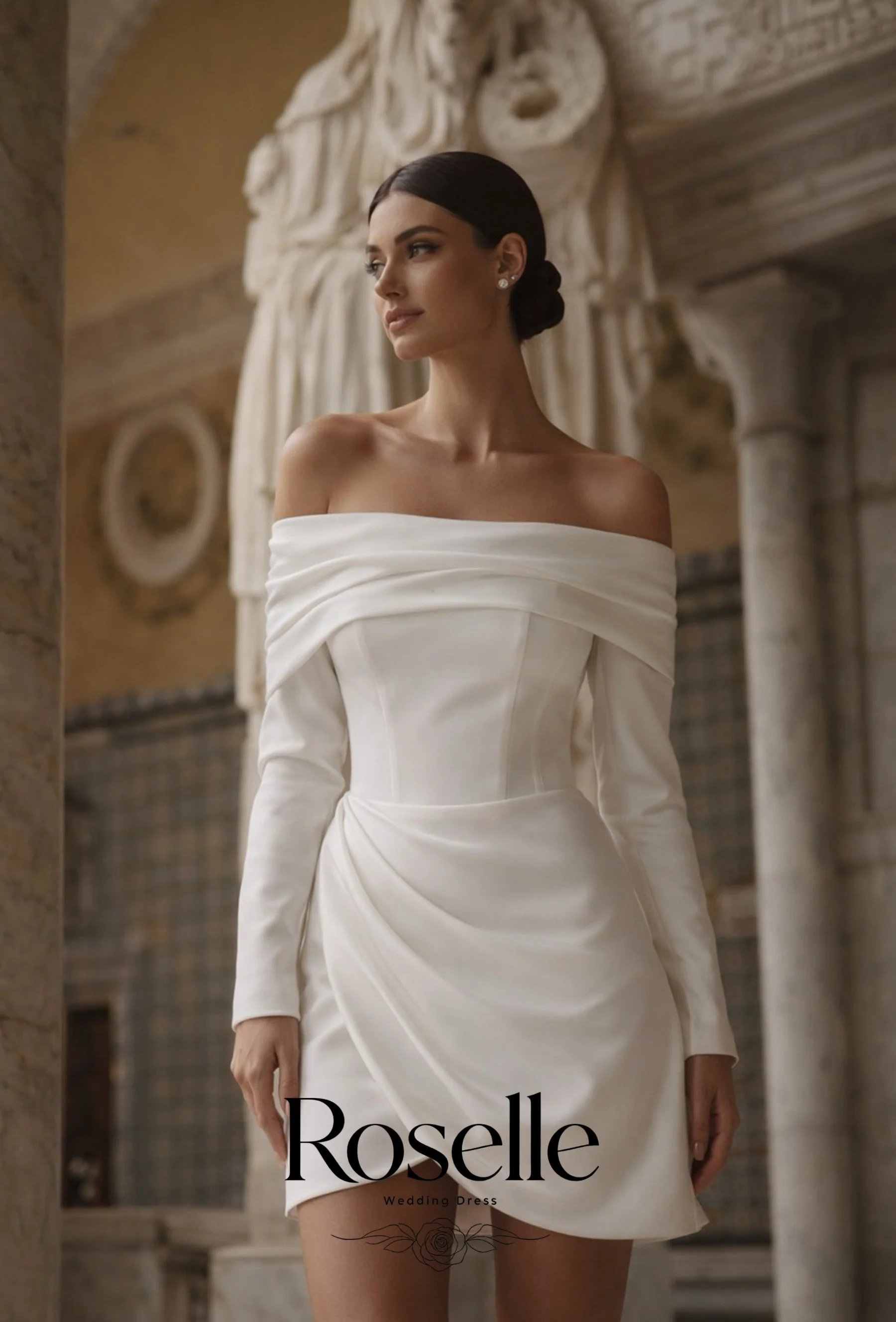 ROSELLE Mini Vestido de Novia  - Wedding Qw reseña y precio