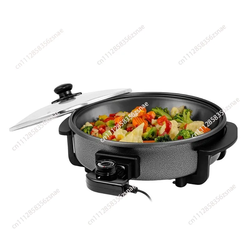 Electric wok non-stick electric hot pot round hot pot electric cooking pot pizza machine round crepes pancakes pancakes