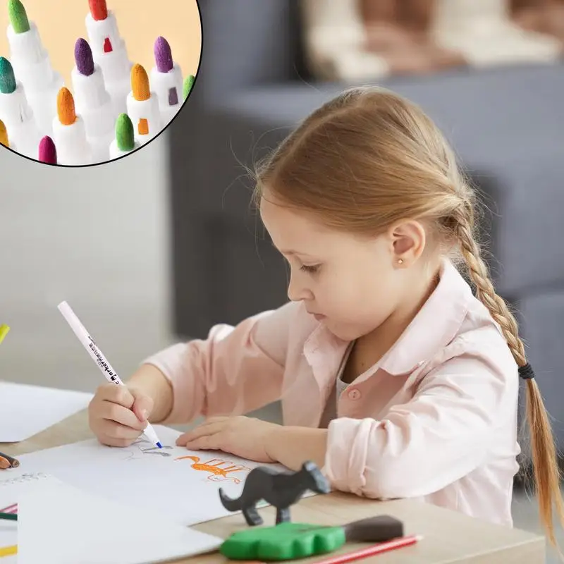 طقم تلوين زجاجي للنسيج ، أقلام أكريليك مضادة للماء ، لوازم اللوحة ، سريعة الجفاف