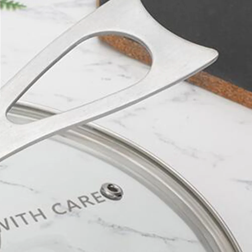 

Stainless Steel Pot Lid Handle Heat Resistant Space Saving Stand Design Easy Install Universal Pan Lid Cover Knob Handle