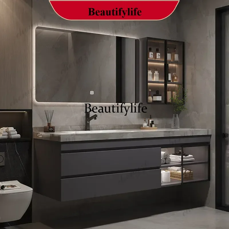 Vanity Minimalist Bathroom Cabinet Partitions Service Trendy Designer Bathroom Cabinet Regale ModernArchivadores Salon Furniture