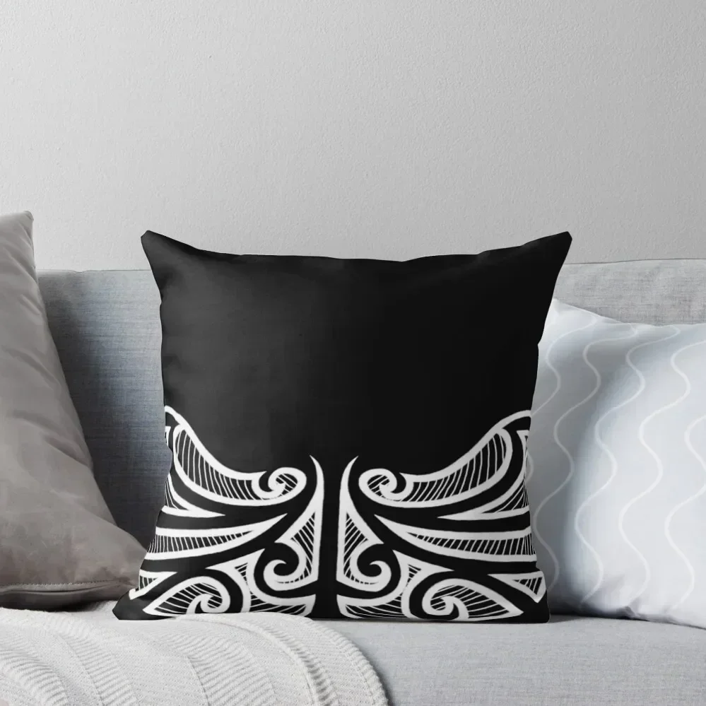 maori tribal tattoo Throw Pillow luxury decor Ornamental Pillow pillow