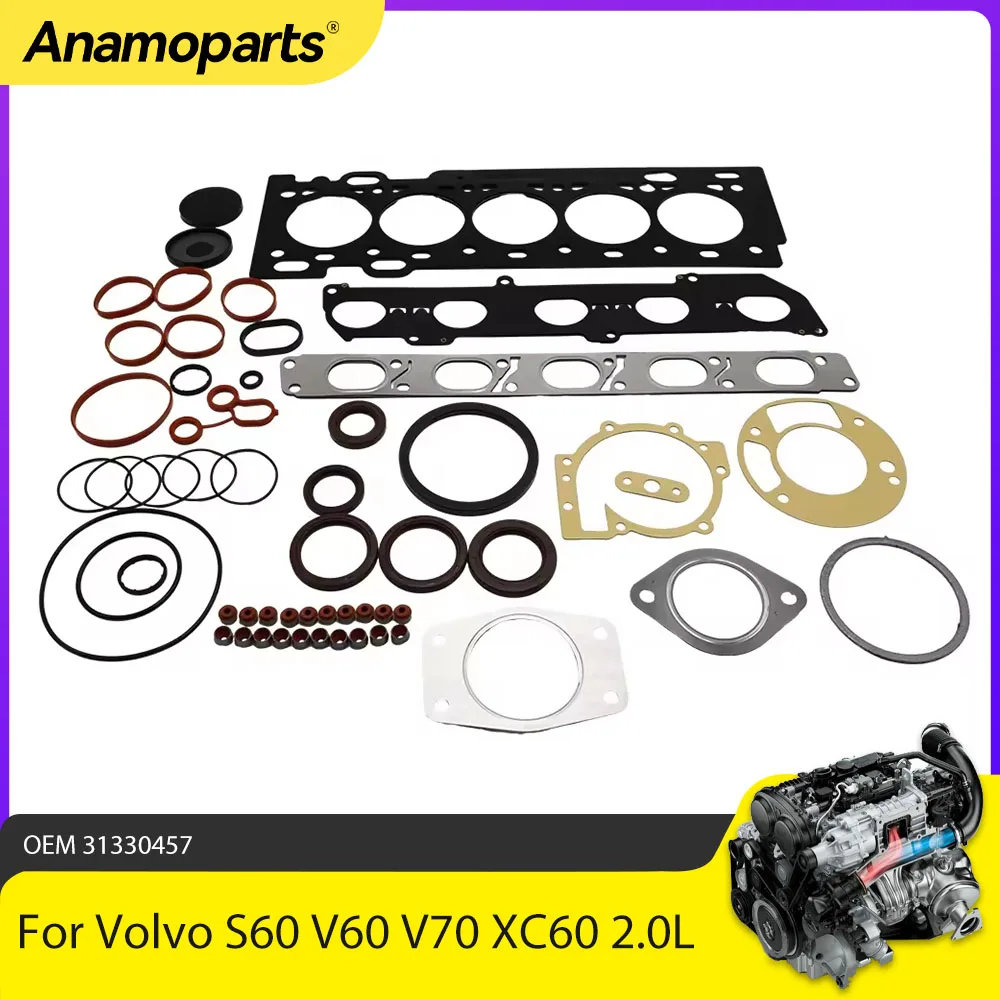 

Engine Parts Cylinder Head Gasket Set Fit 2.0 L T B5204T8 For Volvo S60 V60 V70 XC60 XC70 S80 2.0L 31330457