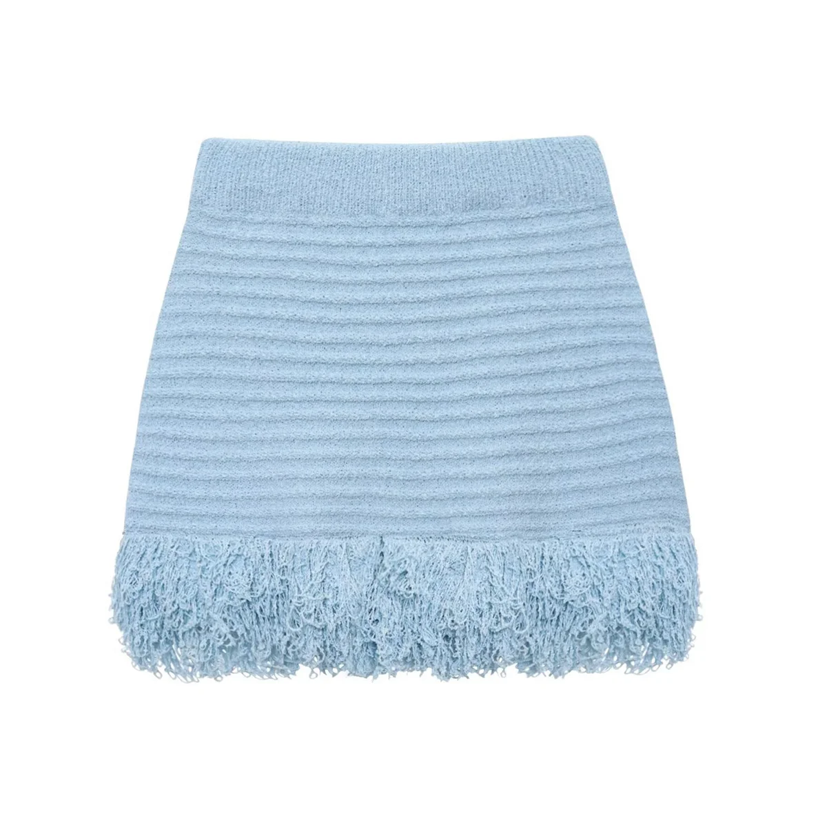 A09P المرأة شرابة جوفاء تنورة قصيرة متماسكة