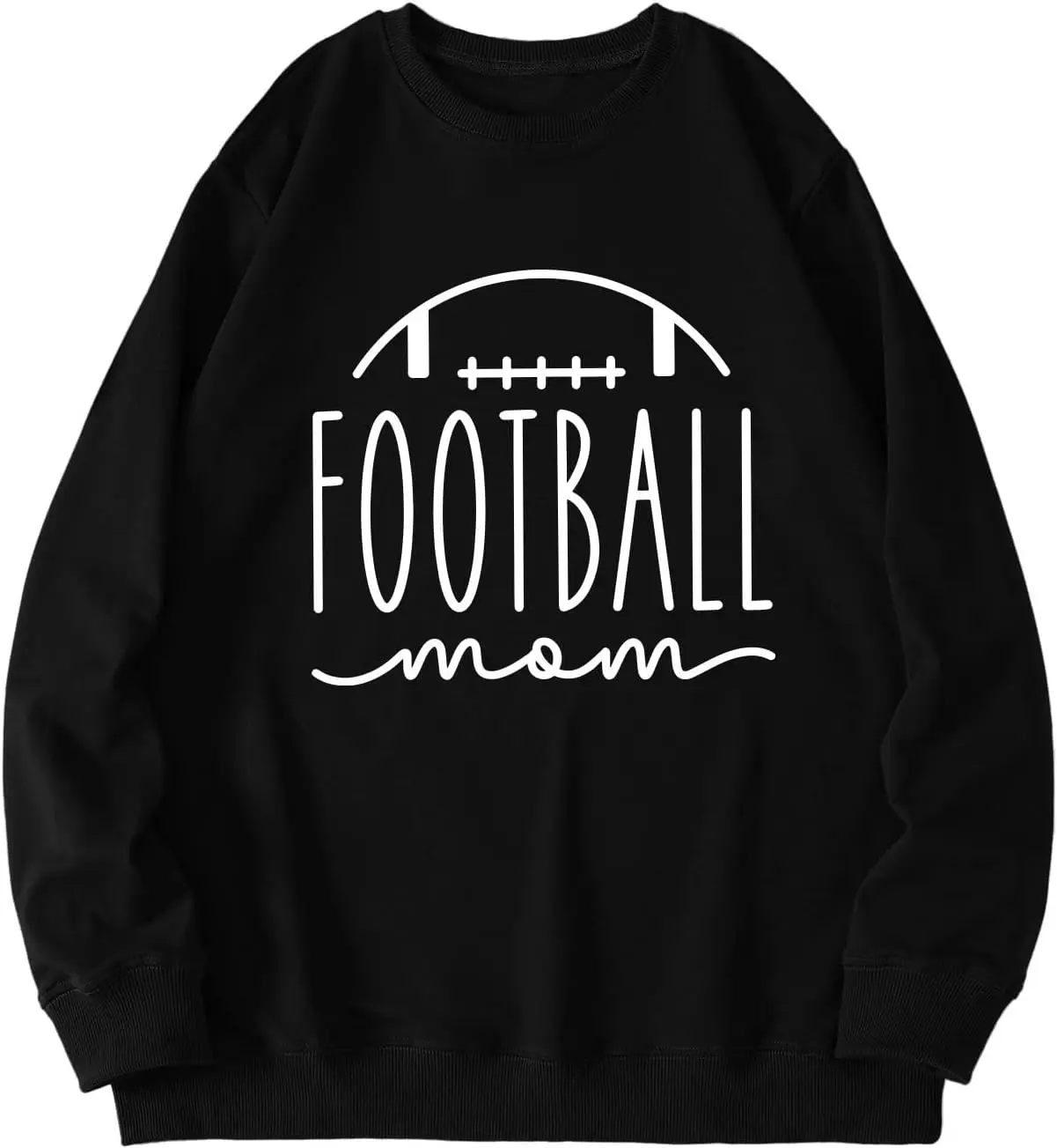 

Football Mom Sweatshirt Women Casual Long Sleeve Crewneck Pullover Tops Lightweight Shirts