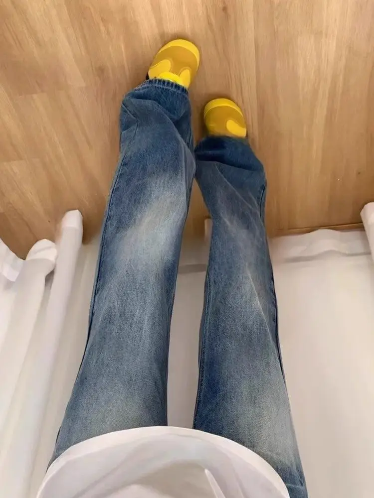 

Flared Jeans For Women Palazzo Wide Legged Drapey Fluid Female Denim Fashion Elegant Chic Trendy Modern High Street Vibe Series