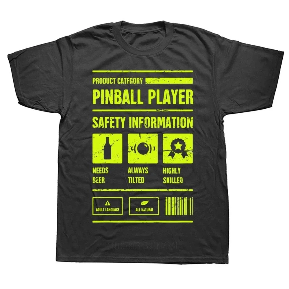 Funny Pinball Machine T Shirts Graphic Cotton Streetwear Short Sleeve Birthday Gifts Summer Style T-shirt Mens Clothing