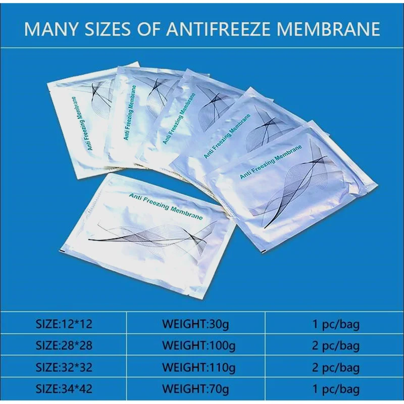 

Best Effect Lowest Price Anti Freeze Membrane 27*30cm 34*42cm 28*28cm Antifreeze Membrane Cryo Pad for Cryolipolysis for Sale