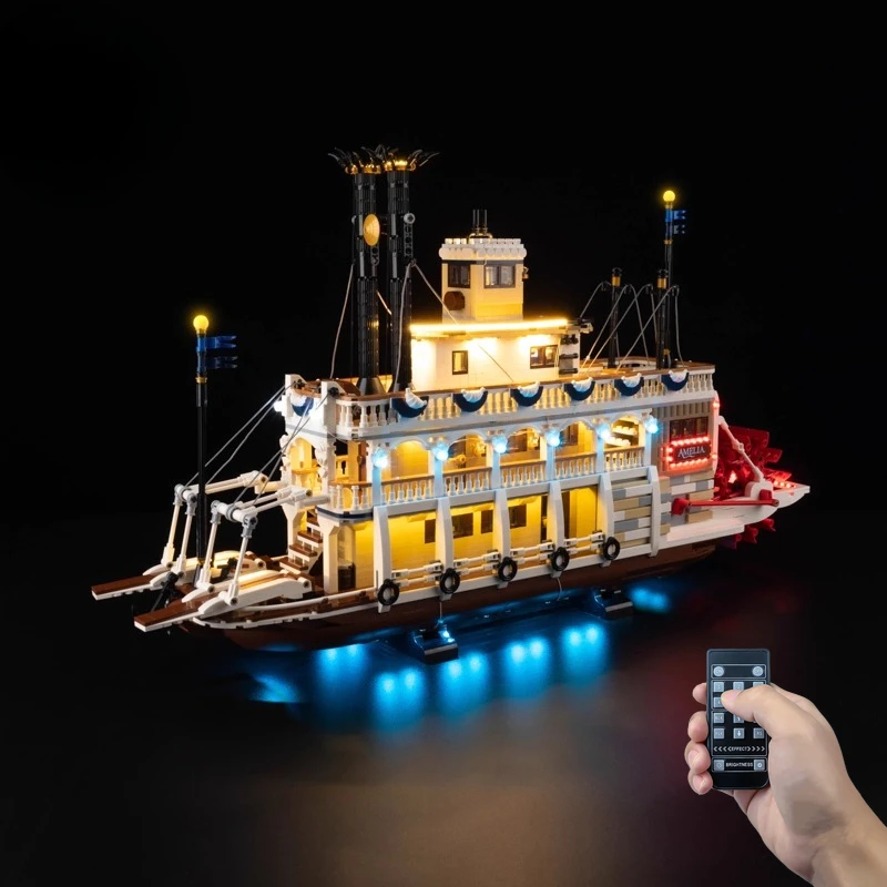 

LED Lighting Set Suitable for LEGO River Steamboat Ideas 21356 Building Blocks(Not The Bricks Model)