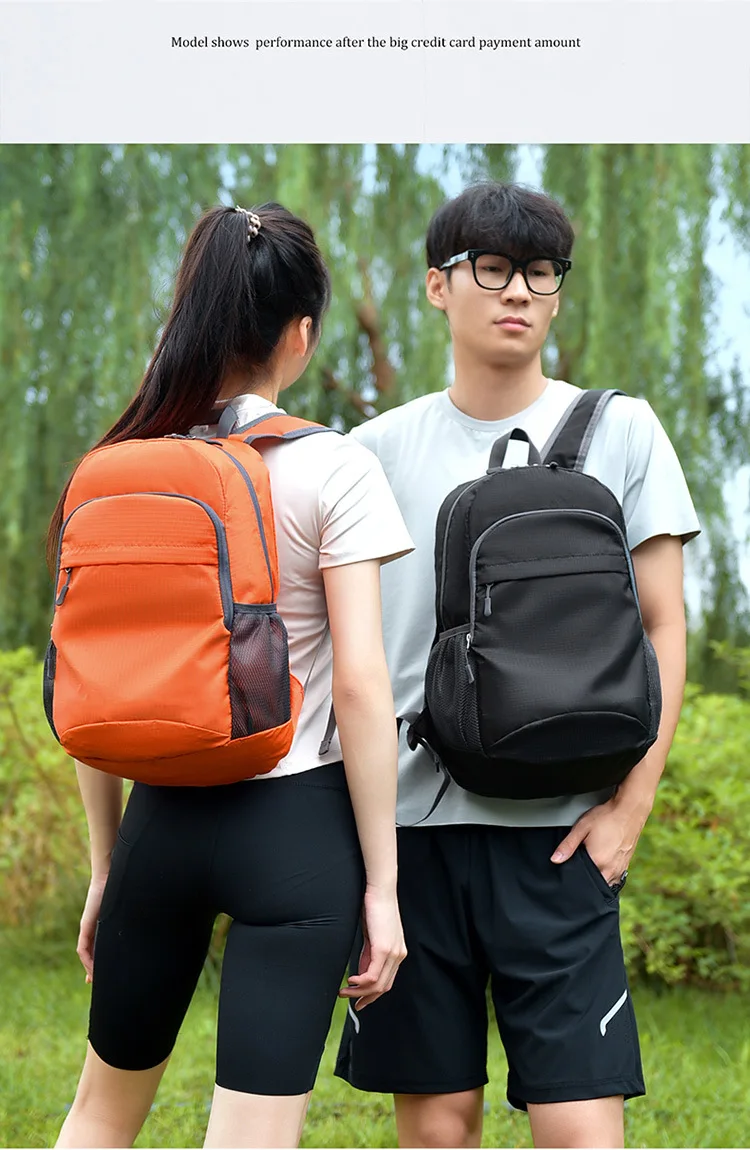 حقيبة ظهر جديدة من النايلون للاستخدام الخارجي، حقيبة ظهر قابلة للطي، سعة كبيرة للرجال والنساء، حقيبة تسلق الجبال خفيفة الوزن للسفر