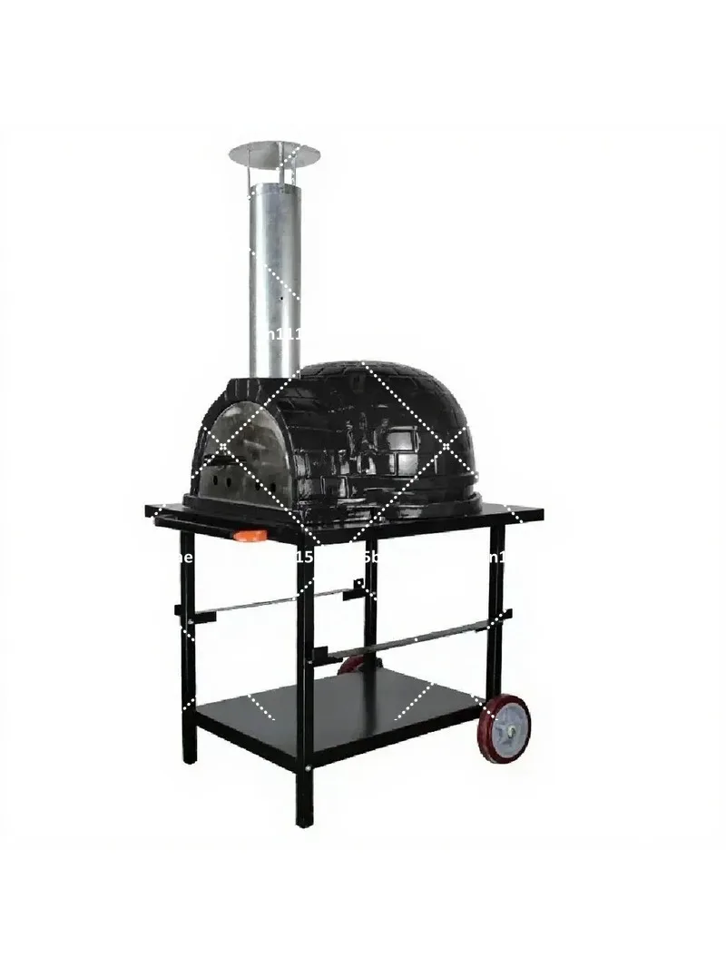 26-inch Tabletop Ceramic Pizza Oven for Dining Room, Indoor Outdoor Cooking