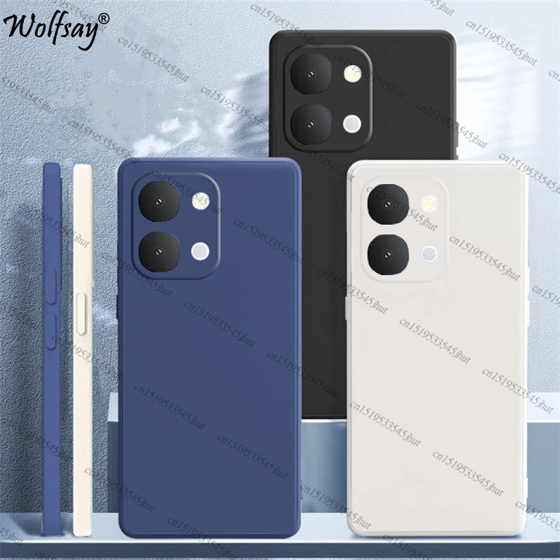 

Чехол для Vivo Y31d, противоударный, мягкий, оригинальный, из жидкого силикона, чехол для задней панели для Vivo Y31d, чехол для Vivo Y31d Funda