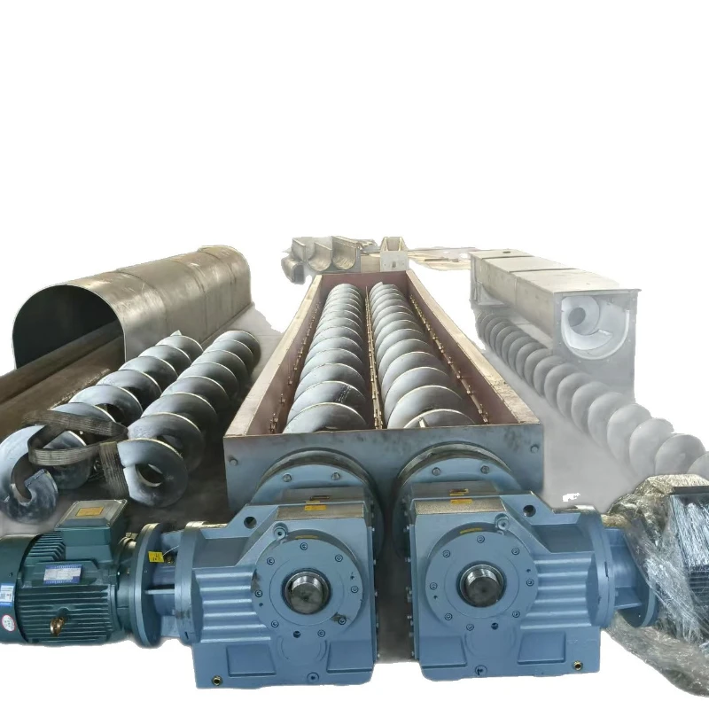 Shaftless screw conveyor WLS screw conveyor U-shaped conveying sludge