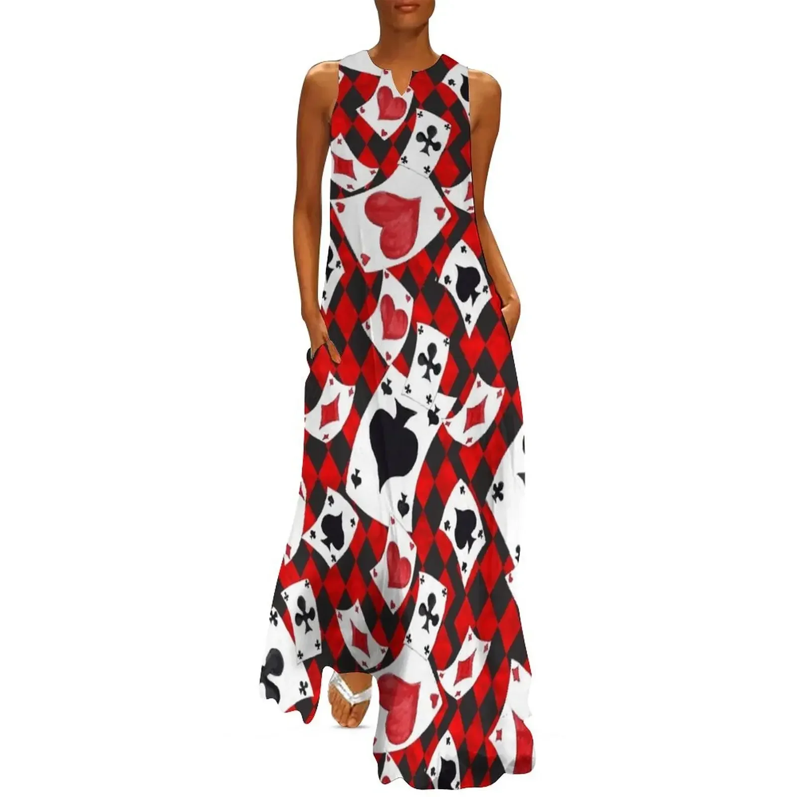 

Playing Cards Pattern Long Dress Dresses gala party dresses women dresses for women 2025 Bride Dress