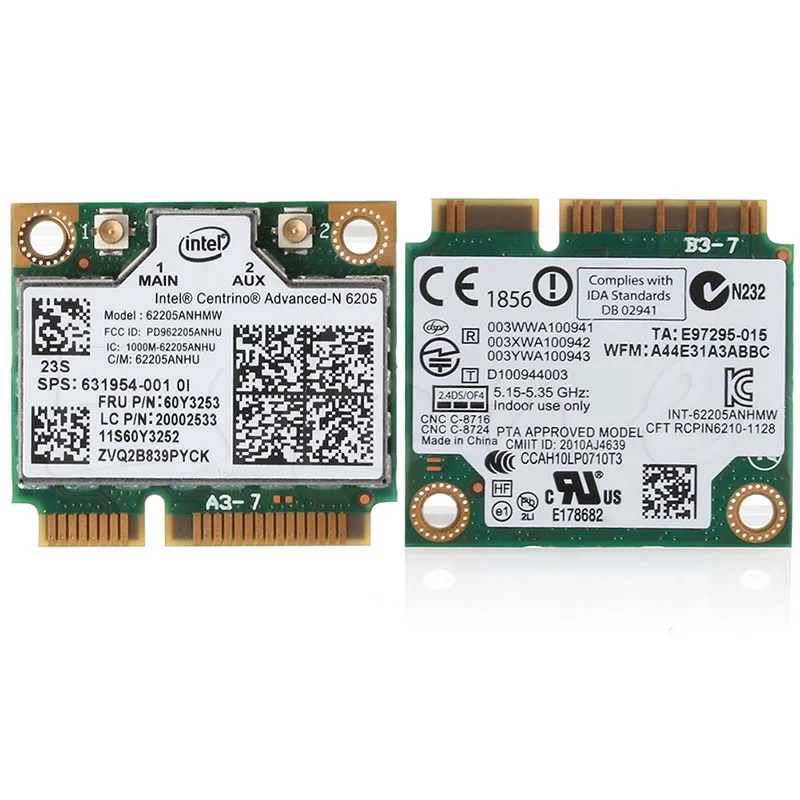 

Сетевая карта, Wi-Fi адаптер, новая двухдиапазонная карта Wi-Fi Intel Wireless-N для Lenovo Thinkpad X230 T430 60Y3253, дропшиппинг