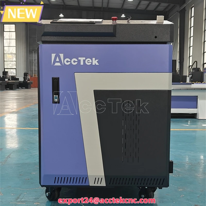 AccTek Laser Cleaning Machine Industrial Rust Removal Cleaning Oil Paint Cleaning Handheld Laser Cleaner 1500W 2000W 3000W