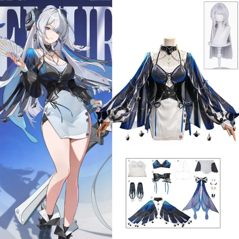Velina Zenless Zone Zero Cosplay Costume Game Anime Outfit Full Set For Women Halloween Party Role Play Stage Suit