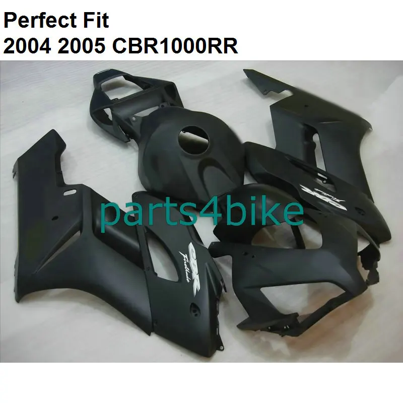 Hot sale fairings for Honda matte black CBR1000RR 2004 2005 fairing kit CBR 1000RR 04 05 + free custom NZ52