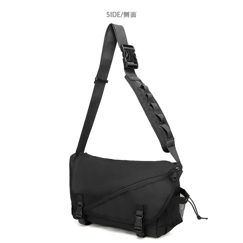 الرجال حقائب الكتف Crossbody حبال عادية ساعي البريد اليابانية الرجال حقيبة ساعي 2026 موضة النايلون القماش حقيبة رجل كبير حقيبة يد