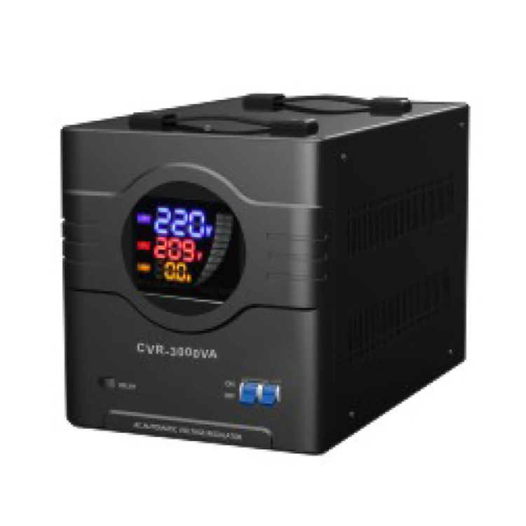 

CVR SERIES VOLTAGE REGULATOR RELAY TYPE AV VOLTAGE STABILIZER WITH CPU CONTROL