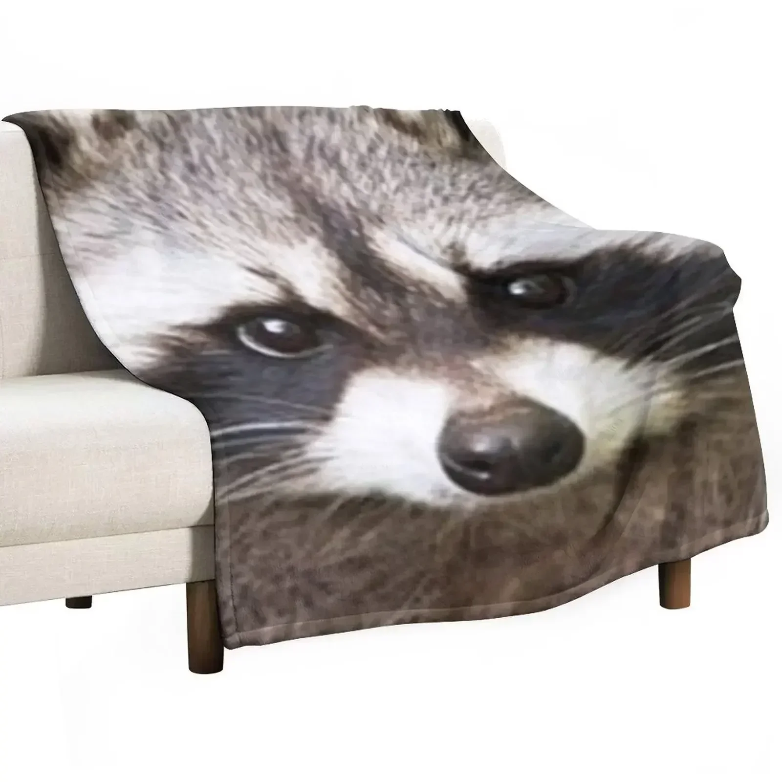 

Raccoon Face Throw Blanket warm winter Moving Quilt Blankets For Baby Blankets