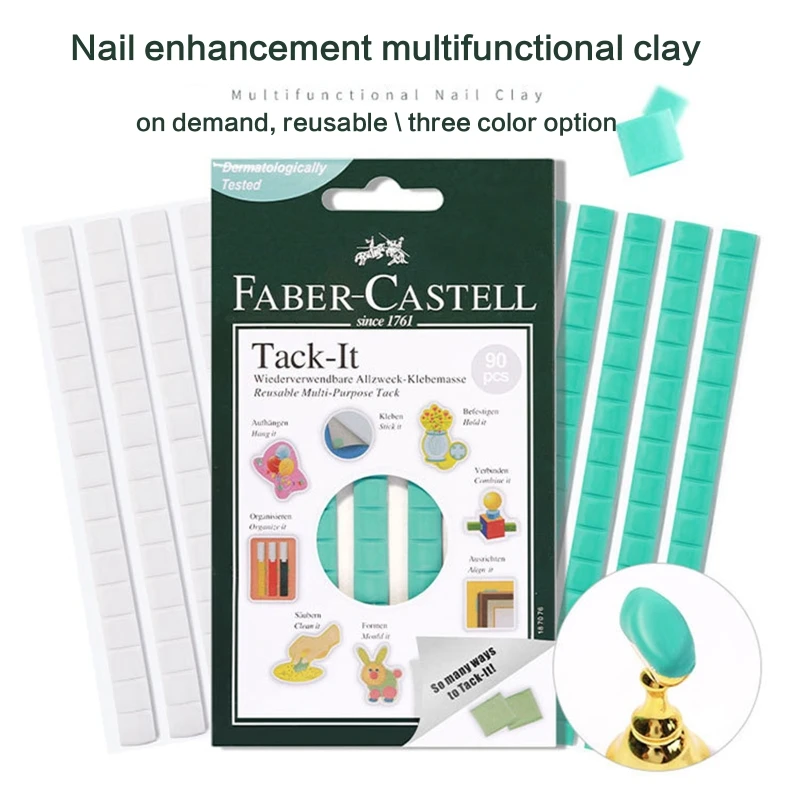 Nail Tips Display Stand Adhesive Tacky Putty Sticky Mounting Putty for Wall Reusable & Removable Nail Holder Tack Putty