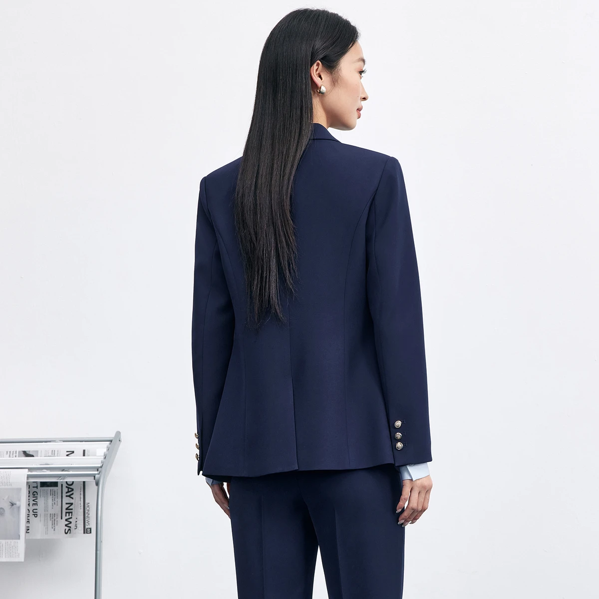 SENTUBILA ‌Women's Blazer‌s Slim Fit Coats Autumn 2026 Ladies Office Wear‌ Long Sleeve ‌Jacket‌ Women Formal Clothing 153XA1646