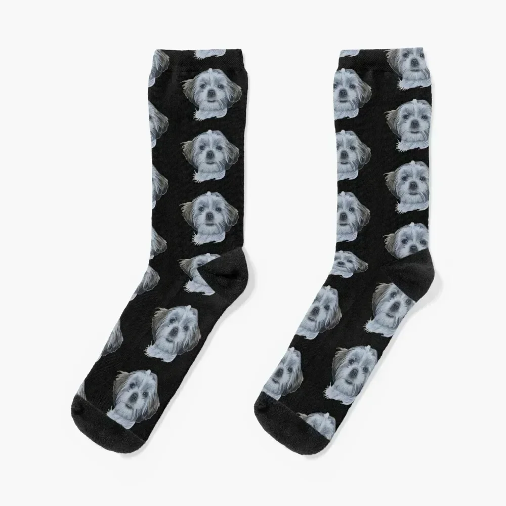A Shih Tzu Socks new year designer Men Socks Luxury Brand Women's