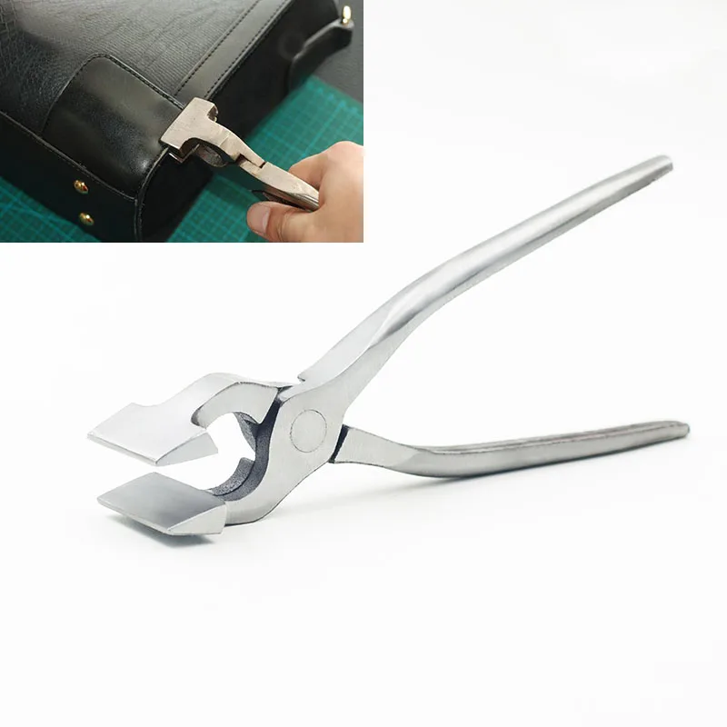 1 stücke Neue Leder Rand Einstellung Drücken Sie Glätten Zange Clamp Für Leder Tasche Tuch Gürtel DIY hand werkzeuge feste klemme zangen